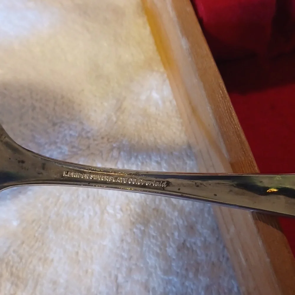 Flatware Meriden 1950's silverplated flatware set  Sea Wings Pattern
